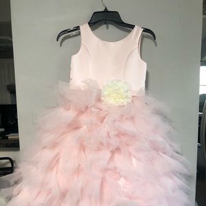Pink flower girl Dress